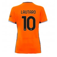 Fotballdrakt Dame Inter Milan Lautaro Martinez #10 Tredjedrakt 2023-24 Kortermet